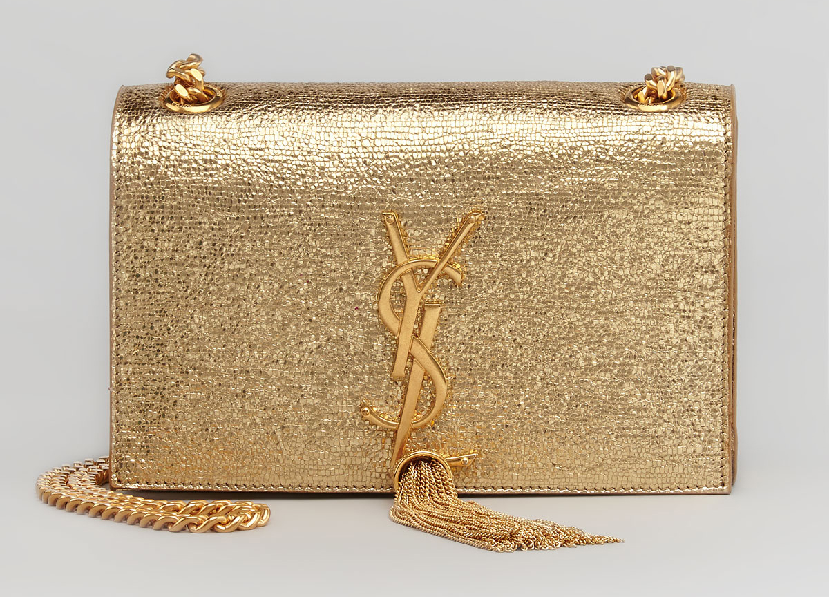 Saint-Laurent-YSL metallic bag