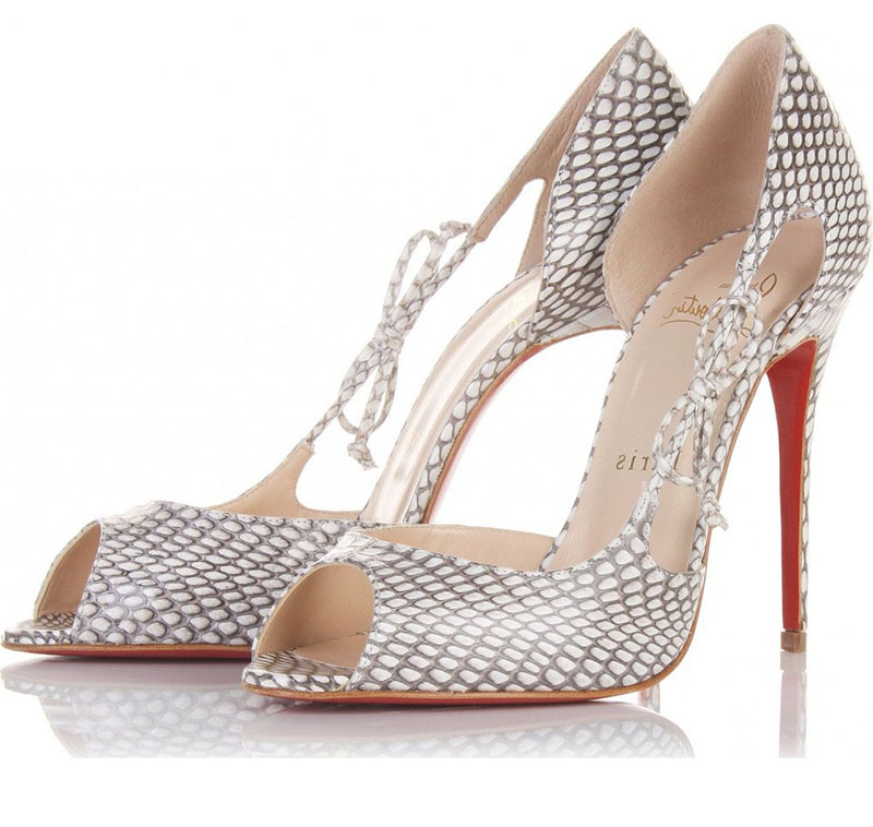 Christian Louboutin cobra peeptoes