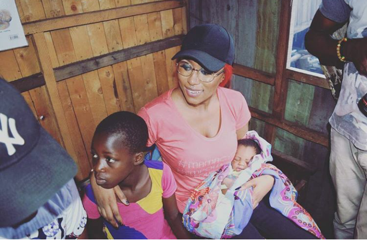 Cynthia Morgan visits orphanage 1