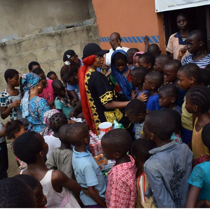 Cynthia Morgan visits orphanage 4