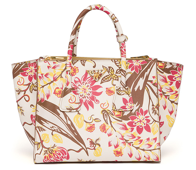 Prada oversized floral bag