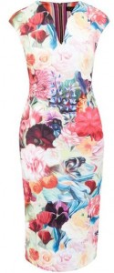 Ted Baker Odeela Floral Swirl bodycon dress
