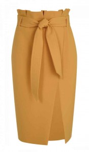Topshop paper bag waist skirt