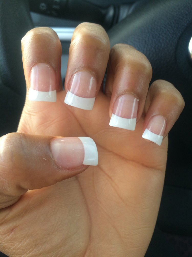 Thick, White French Tips