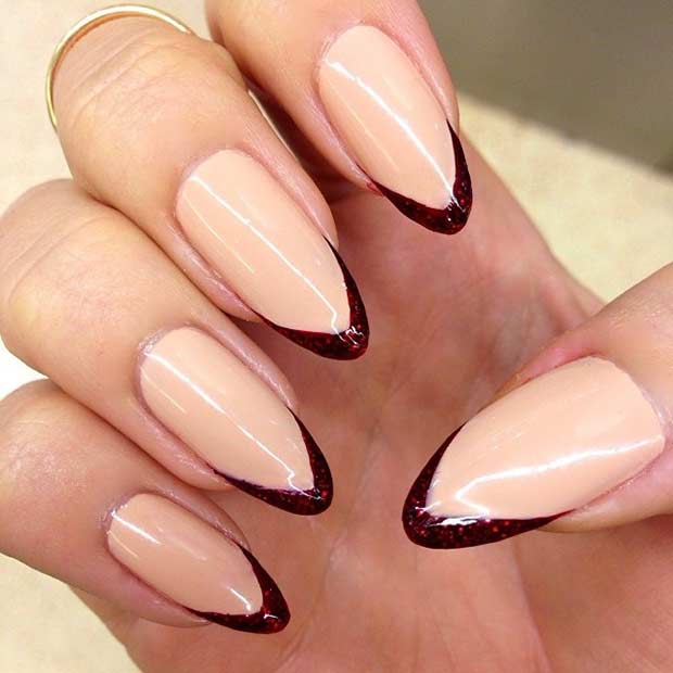 Thin, Colorful French Tips