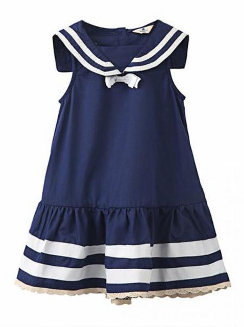 kids fashion 4---Vestidos Navy-Girl dress