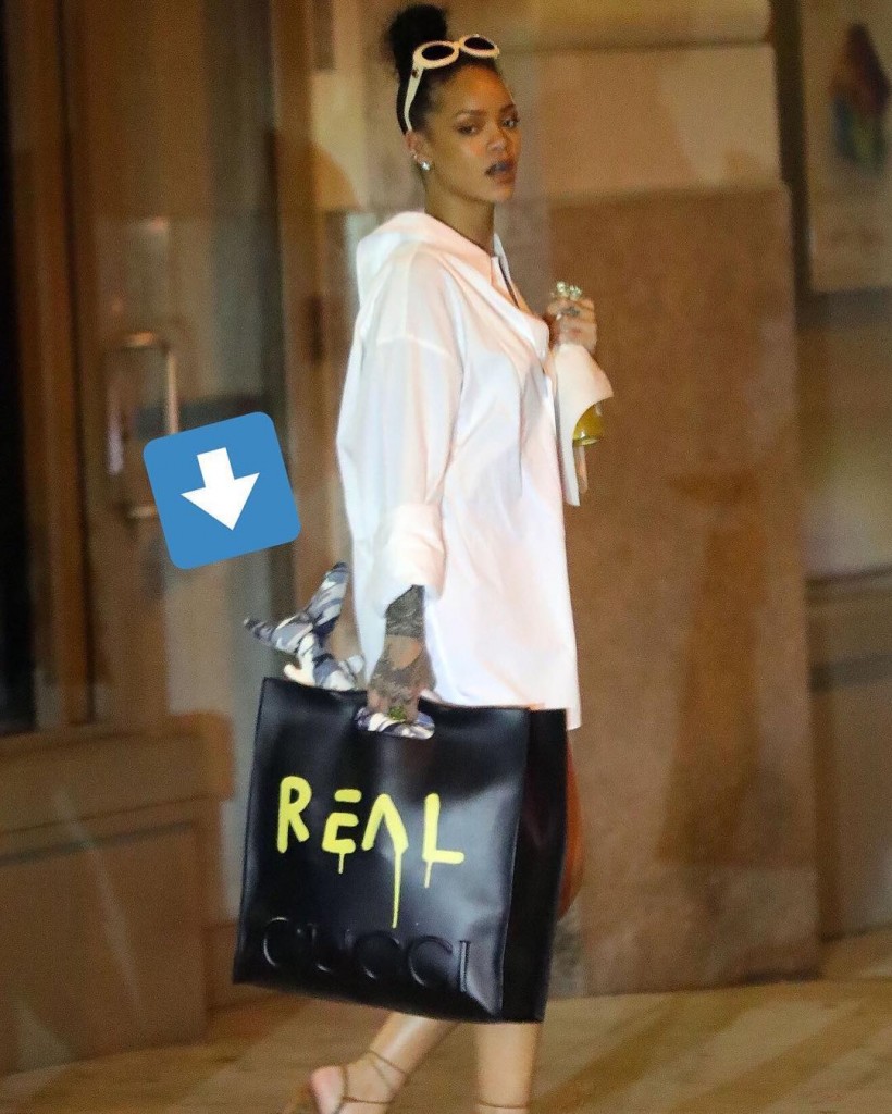 Rhianna and her shark