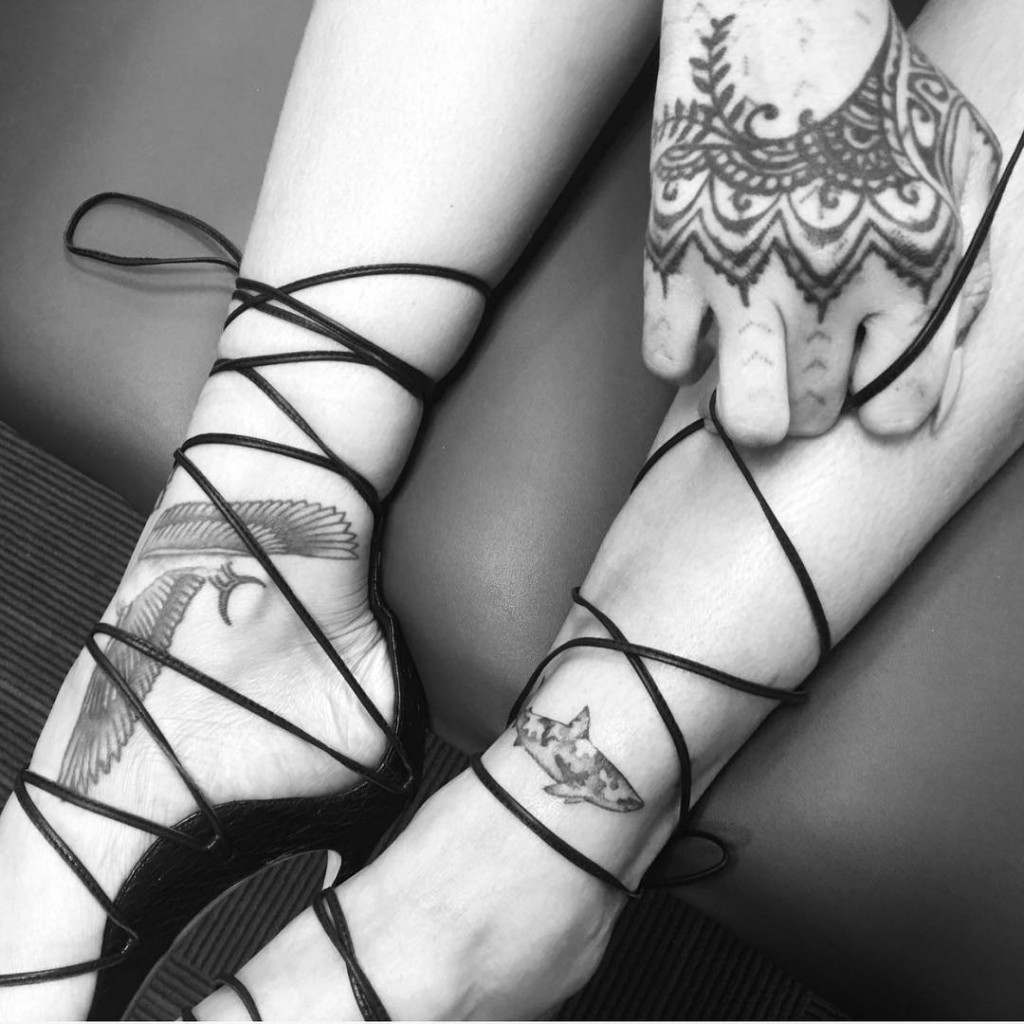 Riri shark tatooes