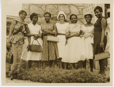 A cross section of fashion enthusiasts wearing the looks of the 90s