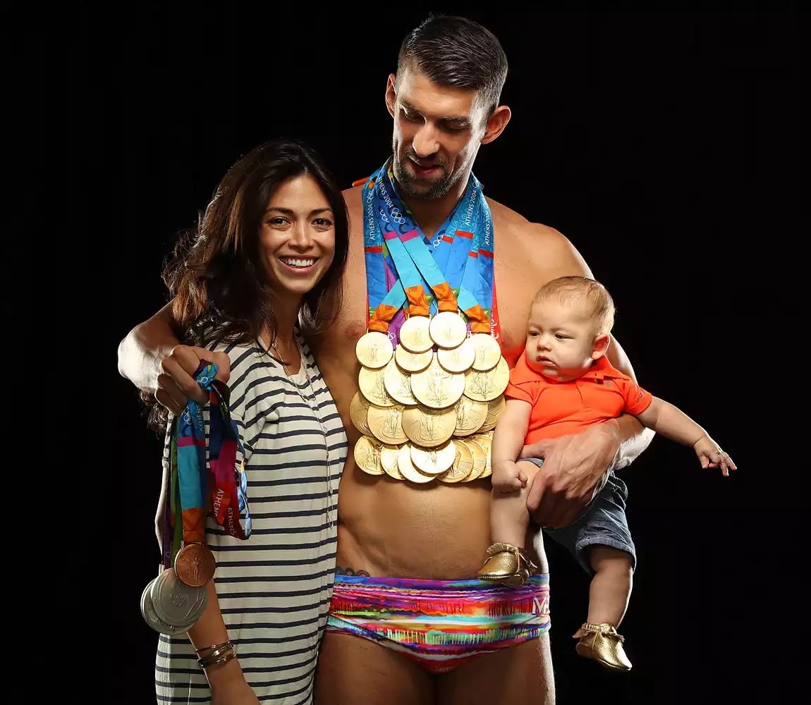 Olympic Champion Michael Phelps Poses With 23 Gold Medals On Cover Of