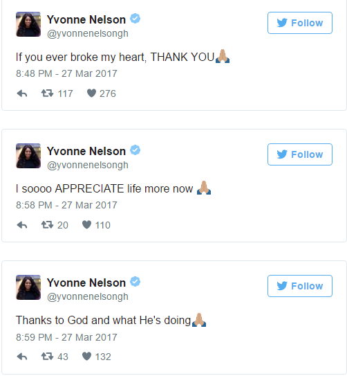 Yvonne tweets