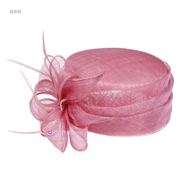 hats 13--rose-p-le-fascinator-chapeaux-sinamay-hat