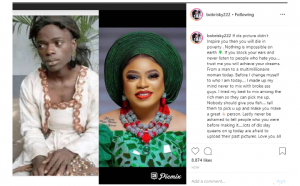 Bobrisky shares some inspirational message with his throwback photo