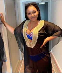 Mercy Aigbe teases fans with sexy bikini photos