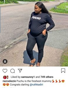 Nollywood Actress Ruth Kadiri welcomes first child