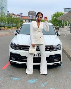 Lilian Afegbai Dishing Out Pant Suit Goals