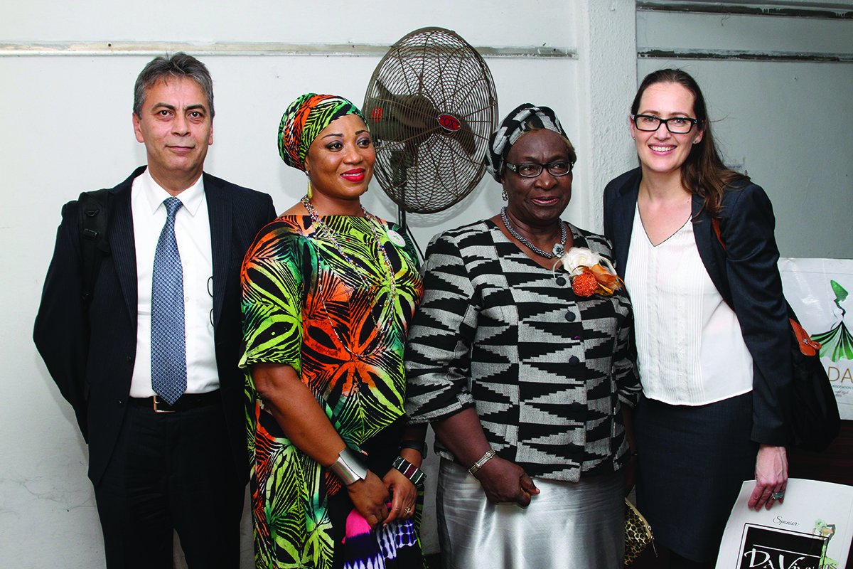 Selcuk Tanafar, Funmi Ladipo, Mrs Fahn and Loretta Foran