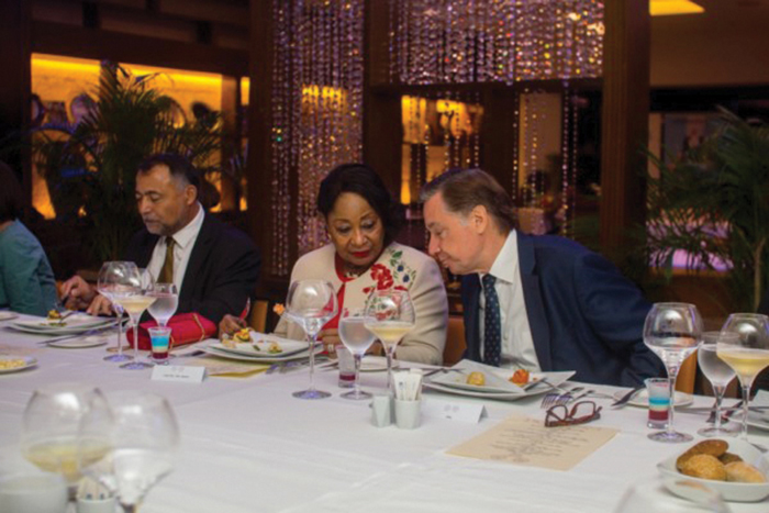 From left Jean-Raoul Tauzin, Chief Mrs Nike Akande and French AmbassedorFrom left Jean-Raoul Tauzin, Chief Mrs Nike Akande and French Ambassedor