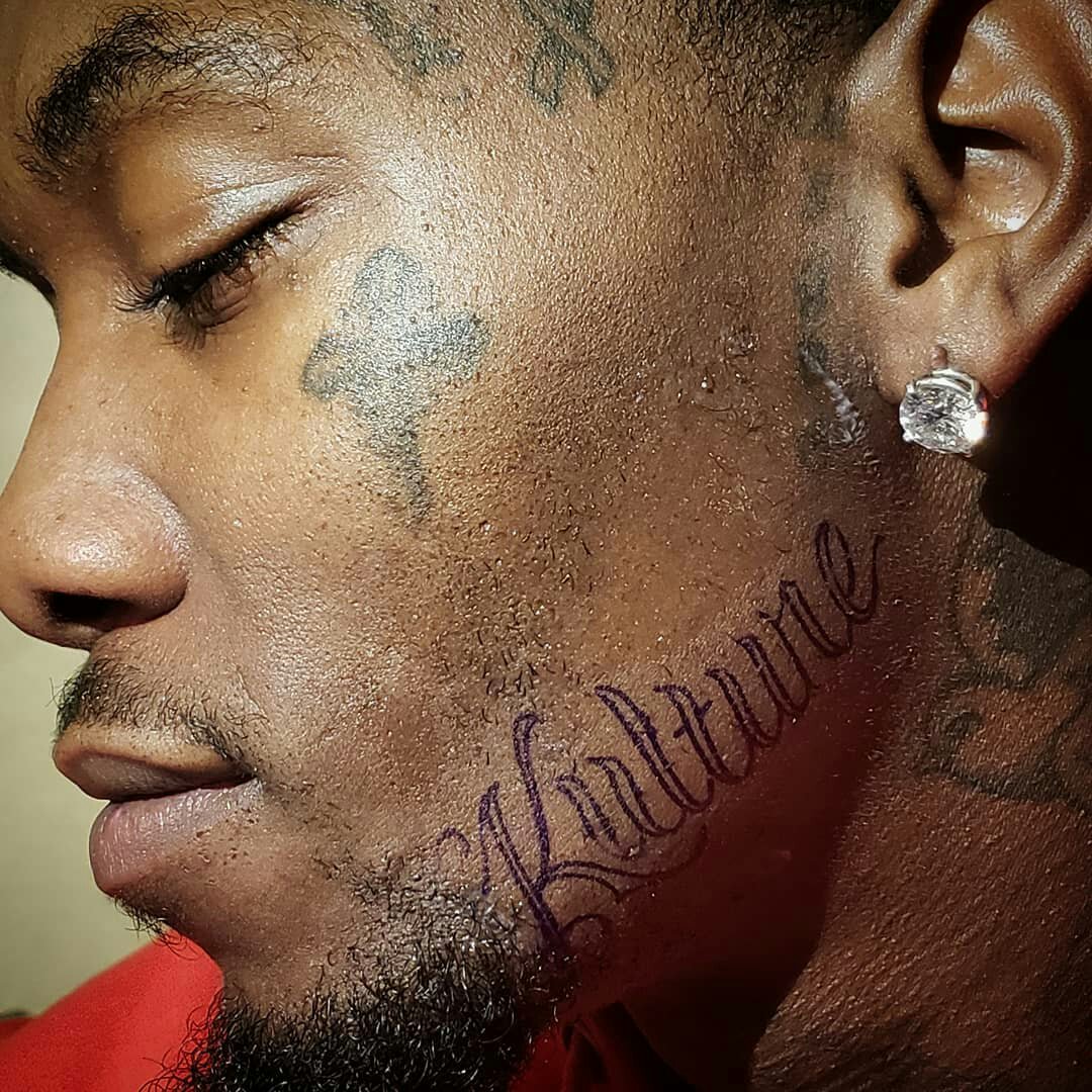 US Rapper, Offset tattoos daughter's name on face Vanguard Allure