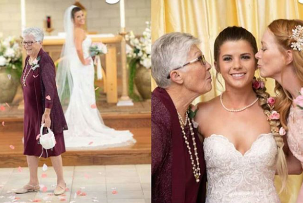 83-year-old grandma serves as flower girl at her granddaughter’s wedding