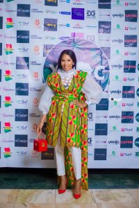 Look of the day: Maryam Elisha in Kente Cape Jacket