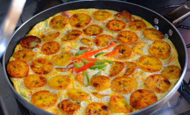 Here's how to make this delicious Plantain and Egg Fritata