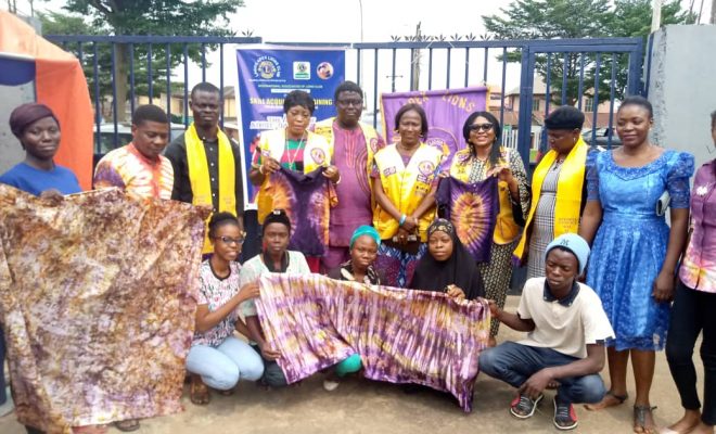When Lagos Apex Lions Club trained Youths on Adire/Batik making