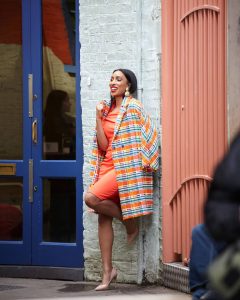 Adora Oleh dazzles on the street of London