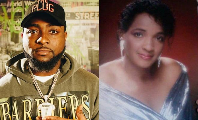 Davido shares beautiful photo of his late Mum