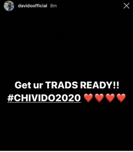Davido announces wedding date to Chioma (Details)