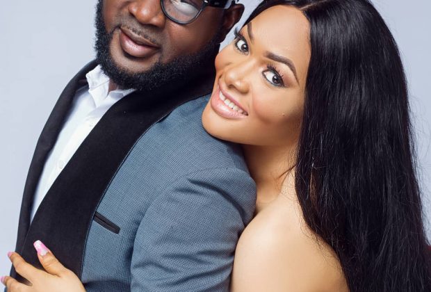 Lanre Makun and wife