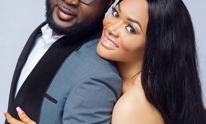Lanre Makun and wife