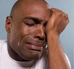 Crying man