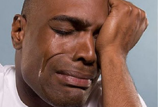 Crying man