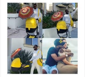 Singer, D’banj steps out with new born son (photos)
