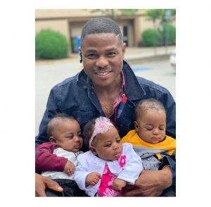 Yinka Ayefele shares first photo with his set of Triplets