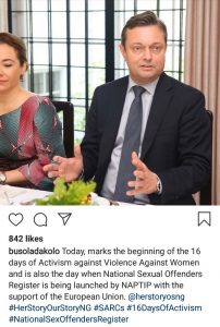 Busola Dakolo on sex offender register