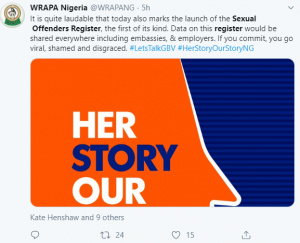 Sex offenders register