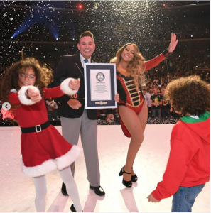 Mariah Carey breaks three Guinness world records 