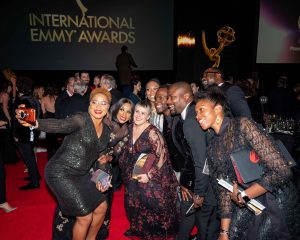 Mo Abudu and some attendees 