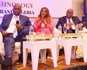 Linda Ikeji in a panel 