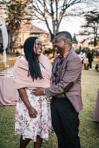 Smiling couple in a beautiful relationship 