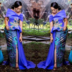 Ways to rock Ankara side slit dresses