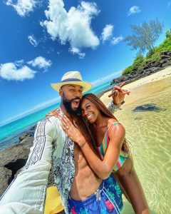 Mike Edward and wife honeymoon in Mauritius 