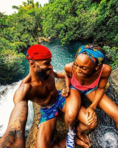 Mike Edward and wife honeymoon in Mauritius 