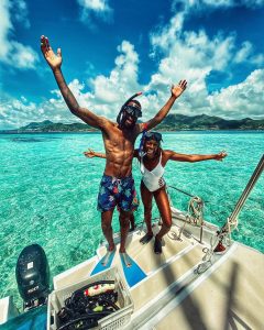 Mike Edward and wife honeymoon in Mauritius 