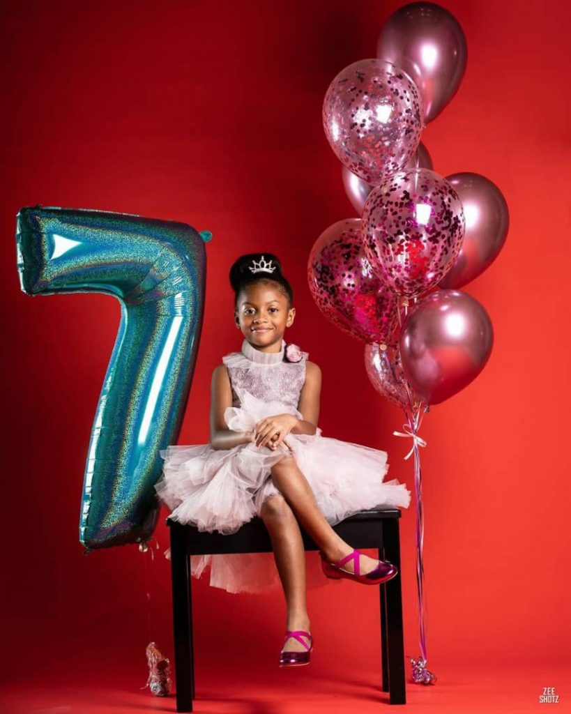 Lola Okoye celebrates daughter Aliona on her 7th birthday 