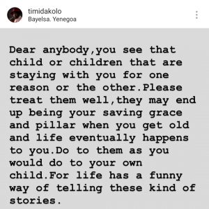 Do to them as you would treat your own child 