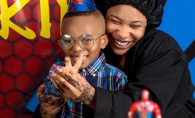 Tonto Dike celebrates son as he turns four today