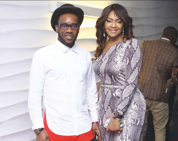 Jay Okocha and wife